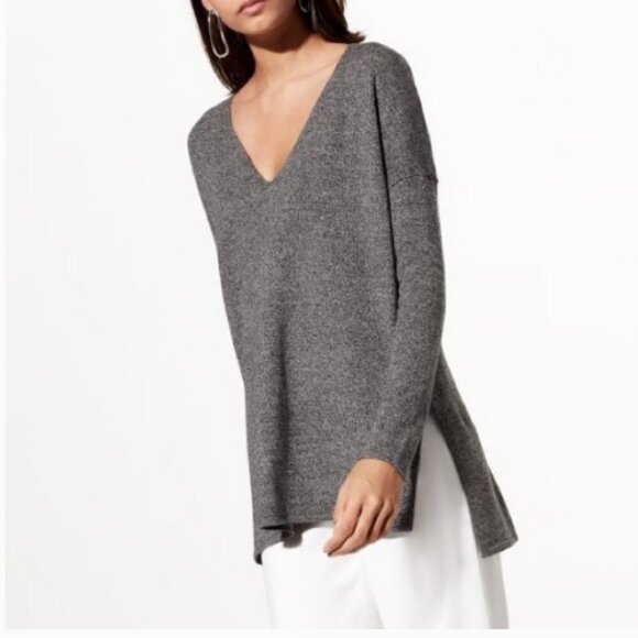 Aritzia Babaton Wool-Blend Erin VNeck Sweater - Picture 7 of 7